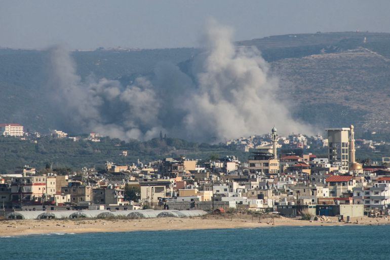 afp_6a2a5bc90569-1781160905 A photograph taken from the southern area of Tyre shows smoke rising from the sites of Israeli airstrikes on the village of Al-Qlaileh on June 10, 2026.