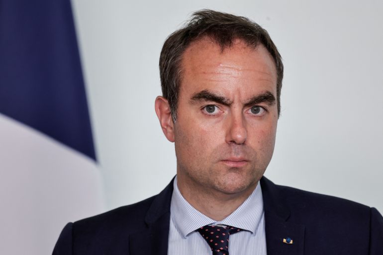 afp_6a2ebbbe185c-1781447614 France's Prime Minister Sebastien Lecornu looks on during a press conference following a meeting with several political parties and security institutions representatives on safeguarding democratic debates against foreign interference after Paris prosecutors opened in May a probe to investigate whether an Israeli company interfered in local French elections, at the General Administration for Defense and National Security (SGDSN) at the Hotel des Invalides, in Paris on June 11, 2026.