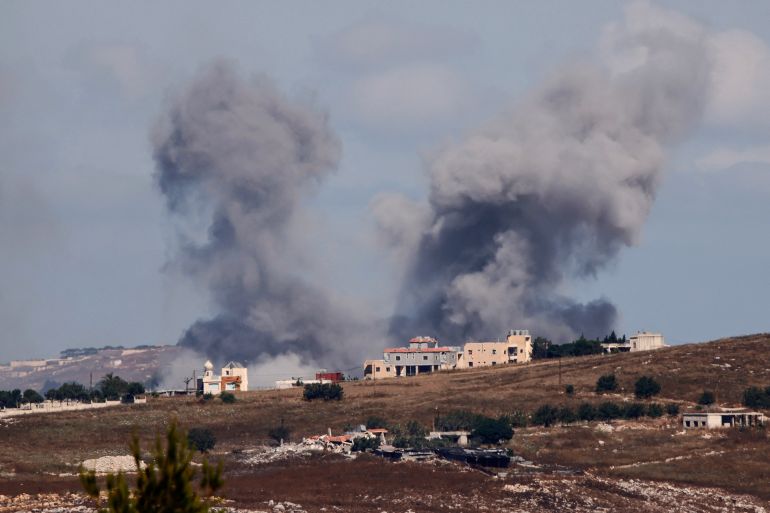 afp_6a34f8cb44b3-1781856459 A photograph taken from the southern Lebanese region of Marjayoun shows smoke rising following an Israeli airstrike on the village of Choukine on June 19, 2026.