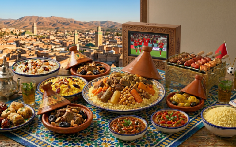 المطبخ المغربي (الجزيرة-صورة مولدة بالذكاء الاصطناعي)