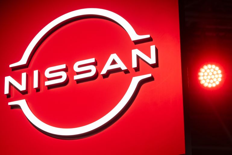 ap_6a27f2eb2eeb0-1781002987 Nissan logo is displayed at the New York International Auto Show, Thursday, April 2, 2026, in New York. (AP Photo/Yuki Iwamura)