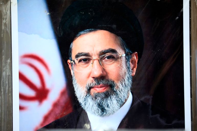 epa_69cf6f5bc332-1775202139 epa12855247 A portrait depicting the new Iranian Supreme Leader Ayatollah Mojtaba Khamenei is on display for sale on a street amid regional tensions, in Sana'a, Yemen, 27 March 2026. EPA/YAHYA ARHAB