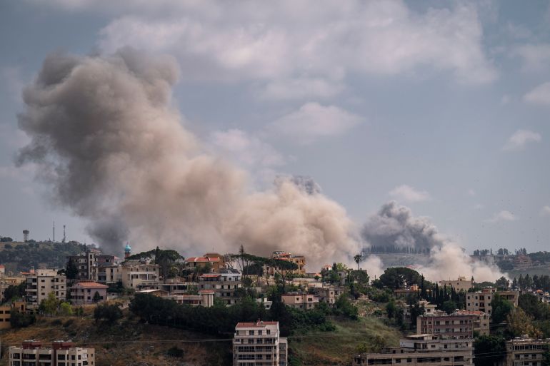 NABATIEH, LEBANON - JUNE 2: Smoke rises after an Israeli airstrike on June 2, 2026 in Nabatieh, Lebanon. Israeli forces have struck targets in Nabatieh, a major city beyond the Litani River, which is recognized as the northern boundary of a buffer zone that's been in place since the 2006 ceasefire between Israel and the Iran-backed Hezbollah group. In recent days Israel has issued evacuation orders for residents across much of southern Lebanon, as it says it's expanding ground operations to strengthen its military position against Hezbollah, in a move that marks a significant escalation in the conflict. Israeli Prime Minister Benjamin Netanyahu has been under international pressure, including from U.S. President Donald Trump, to engage in a new ceasefire agreement with Hezbollah. (Photo by Adri Salido/Getty Images)