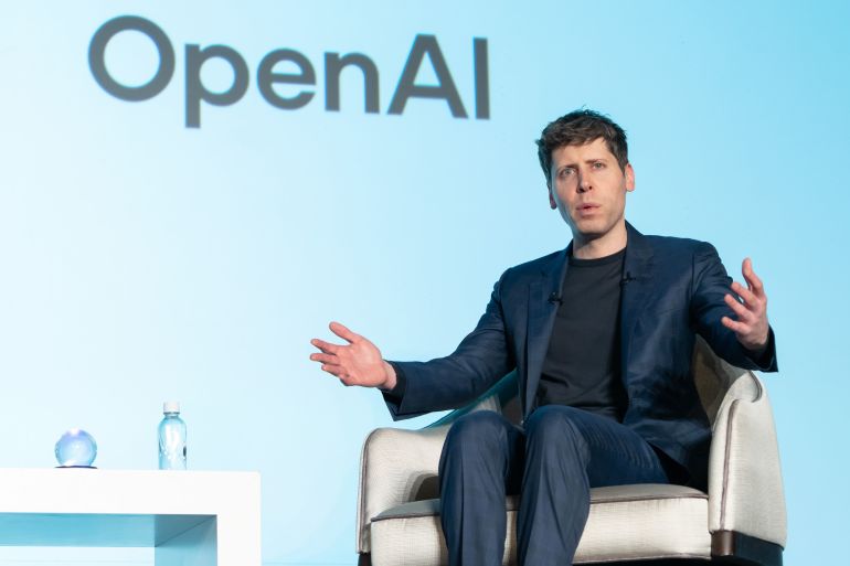 getty_6a2fbb27de-1781512999 TOKYO, JAPAN - FEBRUARY 3: Open AI CEO Sam Altman speaks during a talk session with SoftBank Group CEO Masayoshi Son at an event titled "Transforming Business through AI" in Tokyo, Japan, on February 03, 2025. SoftBank and OpenAI announced that they have agreed a partnership to set up a joint venture for artificial intelligence services in Japan today. (Photo by Tomohiro Ohsumi/Getty Images)