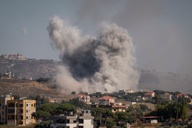 NABATIEH, LEBANON - JUNE 19: An Israeli Army airstrike is seen on June 19, 2026 in Nabatieh, Lebanon. Israel continued its attacks in Lebanon in the last 24 hours despite this week's provisional peace deal between the United States and Iran, who have delayed negotiations that were meant to start today in Switzerland. The text of the agreement declares the immediate and permanent termination of military operations on all fronts, including in Lebanon. However, Israel has challenged the terms of the pact, saying it would not rule out attacks beyond its expanded military control zone in southern Lebanon. (Photo by Adri Salido/Getty Images)