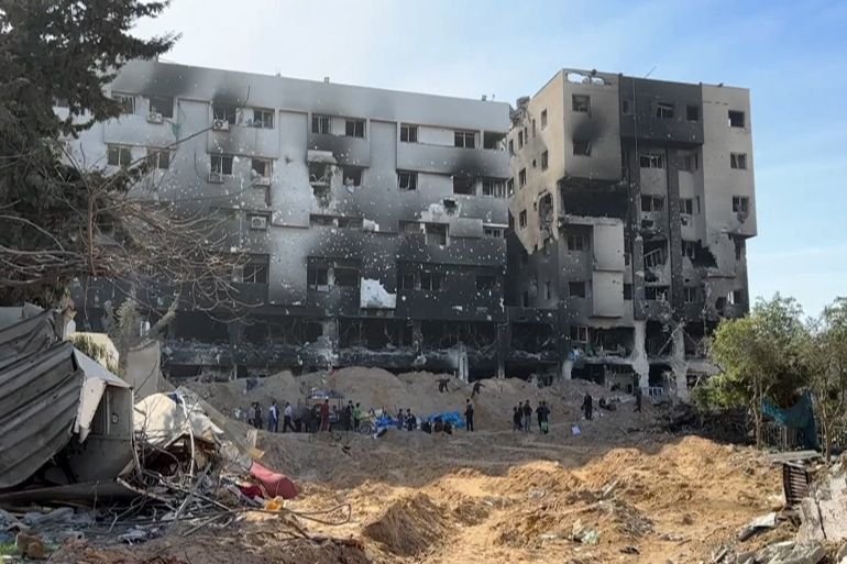 مستشفى الشفاء شمال قطاع غزة -حساب أخبار الأمم المتحدة @UNNewsArabic على X