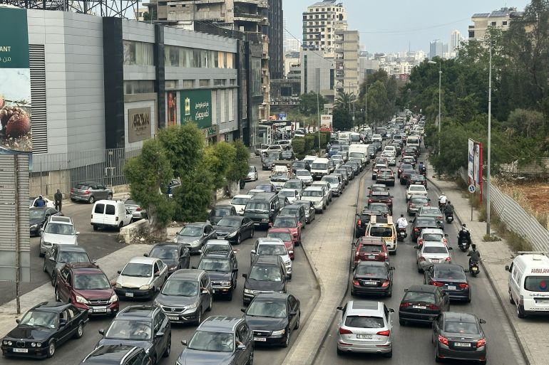 lebanon6-1780310000 BEIRUT, LEBANON â" JUNE 1: A view of traffic congestion as people leave the Dahiyeh district in southern Beirut, Lebanon, on June 1, 2026. Traffic congestion formed on major roads leading out of the area after Israeli Prime Minister Benjamin Netanyahu ordered the military to launch airstrikes targeting the district. (Photo by Houssam Shbaro/Anadolu via Getty Images)