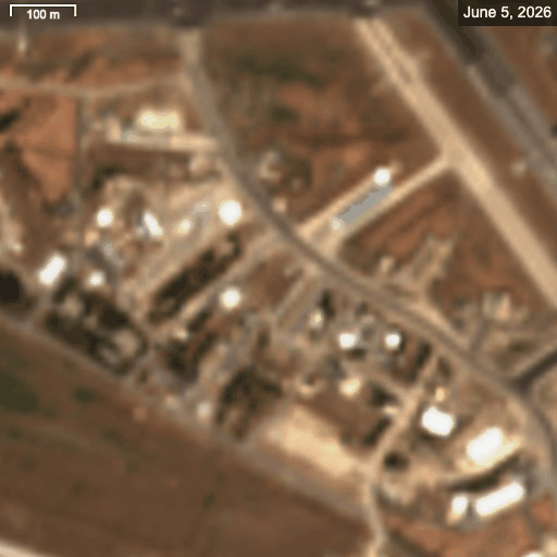 ramat-1781079107 صورة لقاعدة رامات ديفيد ملتقطة ما بين 5 يونيو/ حزيران و 8 يونيو/ حزيران الجاري