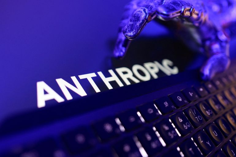 Anthropic logo, a keyboard, and a robotic hand in this illustration taken June 5, 2026. REUTERS/Dado Ruvic/Illustration