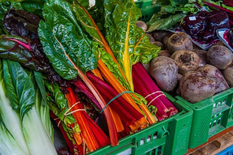 shutterstock_1923483515 swiss chard or mangold plant in a food