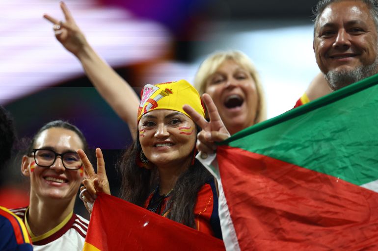 tshjycabf-2-1781543178 Soccer Football - FIFA World Cup 2026 - Group H - Spain v Cape Verde - Atlanta Stadium, Atlanta, Georgia, U.S. - June 15, 2026 Spain fans inside the stadium before the match REUTERS/Siphiwe Sibeko