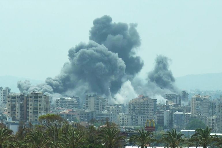 قصف على جنوب لبنان في مدينة صور - منطقة الحوش