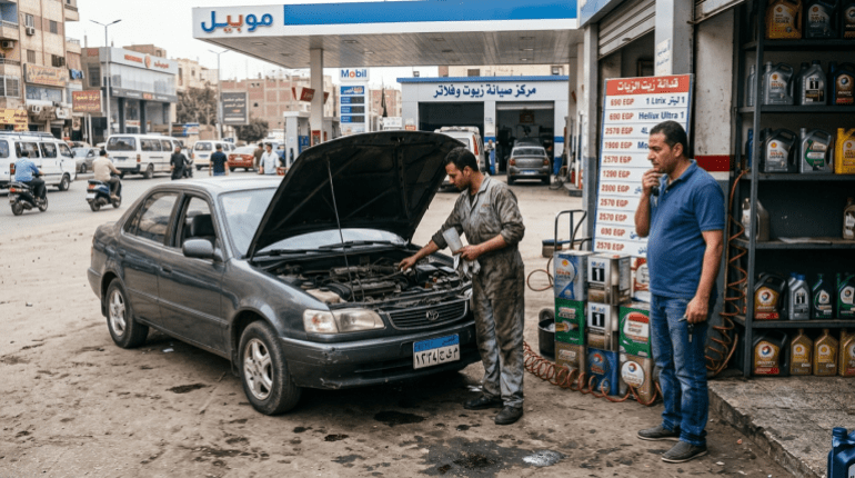 أصبح الهاجس الأكبر لكل سائق مصري هو التكلفة الإجمالية لإبقاء سيارته على قيد الحياة (صورة مولدة بالذكاء الاصطناعي-الجزيرة)