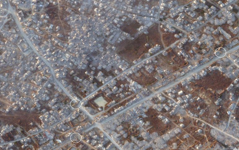 إغلاق الطرق والممرات بالسواتر الترابية - 15 يوليو/تموز الجاري (بلانيت-الجزيرة)