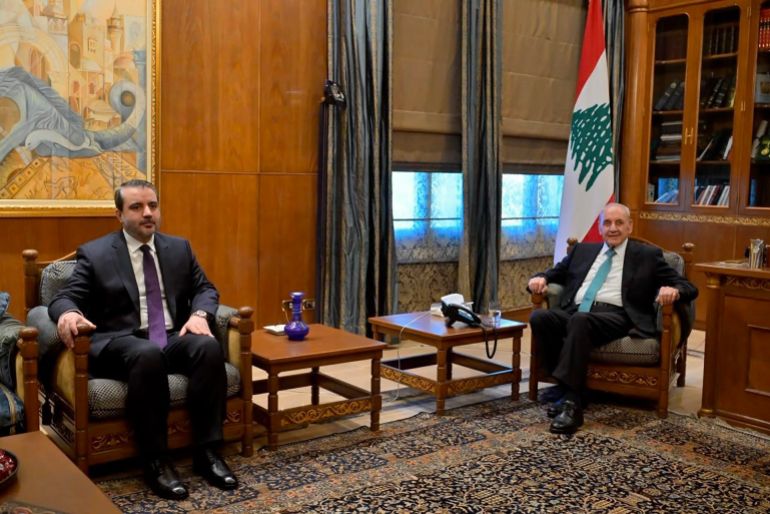 الشيباني بعد لقائه بري: بحثنا في تطوير العلاقات اللبنانية- السورية وإذا اقتضت المصلحة للقاء حزب الله فنحن منفتحون وزارة الإعلام اللبنانية