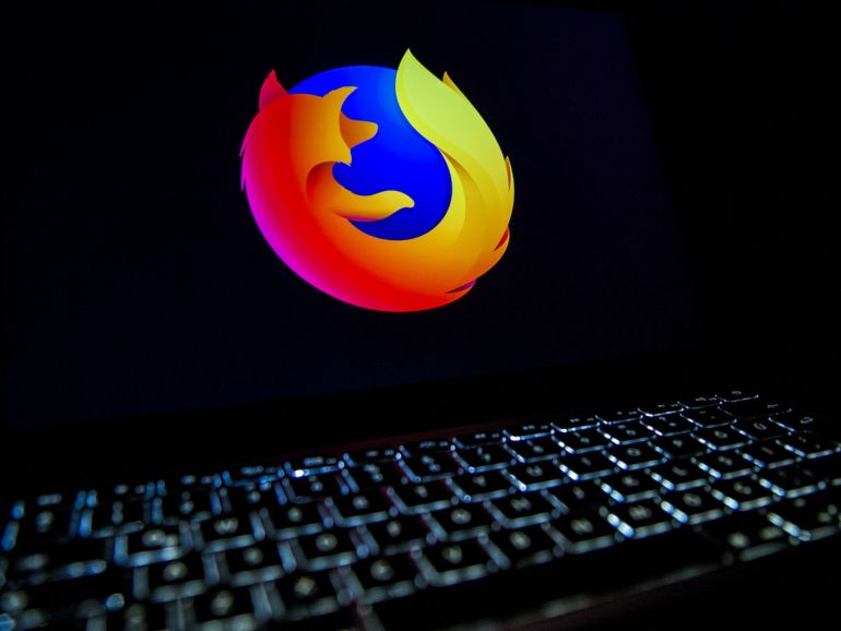 Mozilla Firefox web browser- - ANKARA, TURKEY - DECEMBER 10: In this illustration photo web browser Mozilla Firefox logo is seen displayed on a laptop screen in Ankara, Turkey on December 10, 2019.