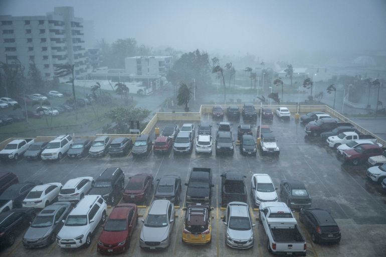 Heavy rain and wind brought by Super Typhoon Bavi hits Guam on July 6, 2026.