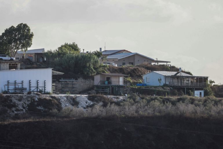EDITORS NOTE: Graphic content / A view of the settlement of Havat Gilad, established as an unauthorized outpost in 2002, after violence erupted nearby which left two Israelis and four Palestinians dead, west of the the Palestinian city of Nablus in the Israeli-occupied West Bank on July 24, 2026.