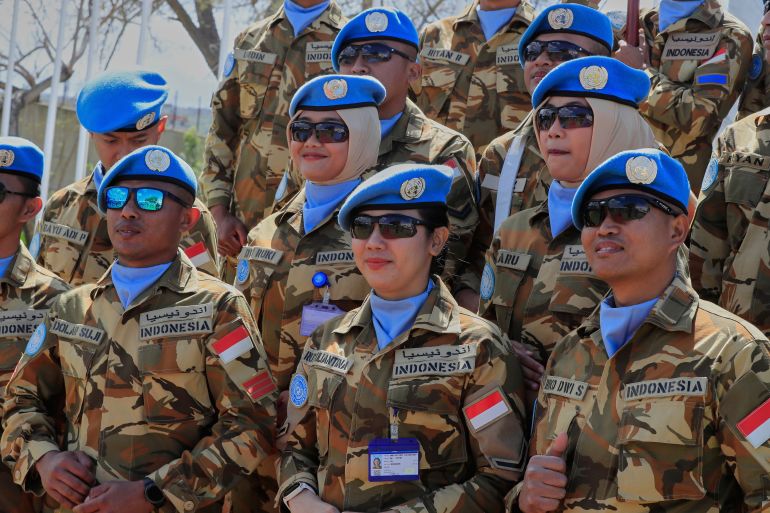 ap_6a21d2c306cf5-1780601539 FILE - Indonesian U.N. peacekeepers attend a ceremony to mark the 47th anniversary of UNIFIL Establishment Day, at the United Nation Peacekeepers headquarters in the southern Lebanese town of Naqoura, Lebanon, Wednesday, March 19, 2025. (AP Photo/Mohammed Zaatari, File)