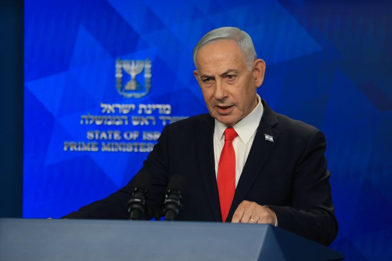 ap_6a44f61e7b938-1782904350-2 Israeli Prime Minister Benjamin Netanyahu holds a news conference, in Jerusalem, Monday June 15, 2026. (Ronen Zvulun, Pool Photo via AP)