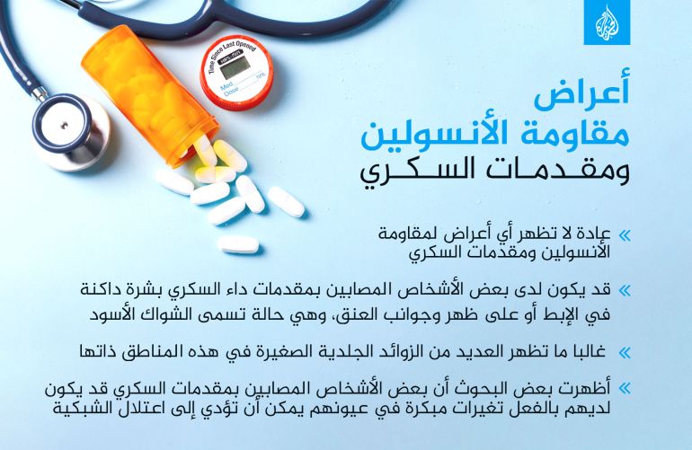 أعراض مقاومة الأنسولين ومقدمات السكري