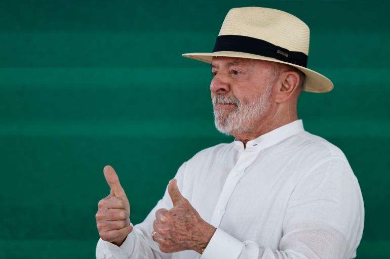 epa_6a6a4016da01-1785348118 epa13138463 Brazilian President Luiz Inacio Lula da Silva reacts during a visit to Andarai Hospital in Rio de Janeiro, Brazil, 28 July 2026. EPA/ANDRE COELHO