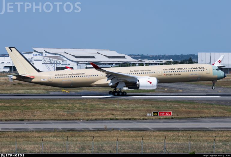 f-wulr-1784820075 طائرة إيرباص إيه 350-1000 يو إل آر المخصصة لاختبارات مشروع "صن رايز" في تولوز (جيت فوتوز)