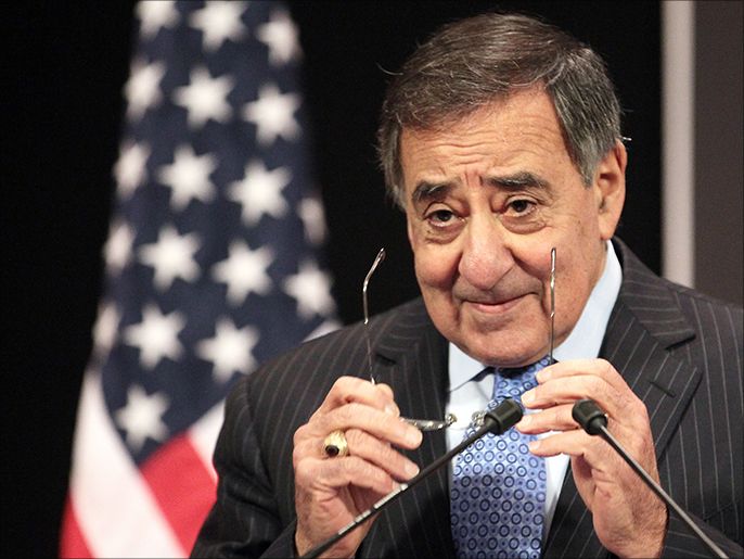 fdbdd77d-80ea-40a5-aa14-94fdd9504553 epa03595290 Outgoing US Defence Secretary Leon Panetta during a press conference during a NATO Defence Ministers council on Afghanistan, at the Alliance headquarters in Brussels, Belgium, 22 February 2013. Panetta, who had been due to step down earlier from his post as Defence Secretary, was representing the USA at the NATO meeting due to delays in the nomination of his successor, Chuck Hagel. EPA/OLIVIER HOSLET