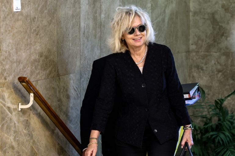 gali-baharav-2-1784316186 Israel's Attorney General Gali Baharav-Miara arrives to attend the weekly cabinet meeting at the prime minister's office in Jerusalem on July 9, 2023. GIL COHEN-MAGEN/Pool via REUTERS