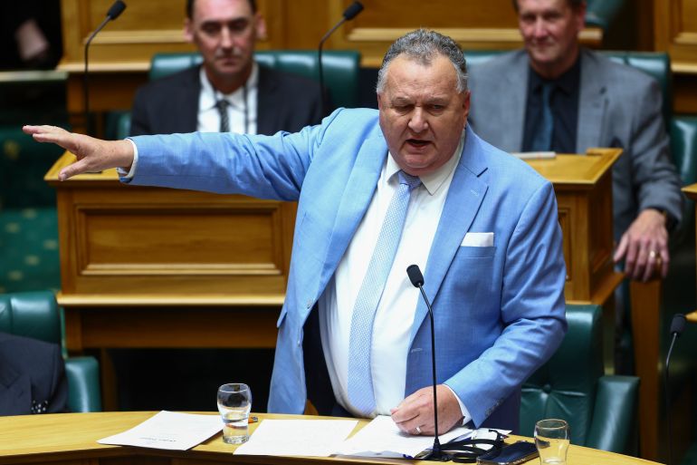 getty_6a6adf6bcb-1785388907 WELLINGTON, NEW ZEALAND - MAY 28: NZ First deputy leader and Associate Minister of Finance Shane Jones speaks during Budget Day 2026 at Parliament on May 28, 2026 in Wellington, New Zealand. The annual budget outlines the government's spending priorities and economic outlook for the year ahead as New Zealand faces ongoing economic challenges including high living costs, slowing growth and pressure on public services. Key pre-announced initiatives for Budget 2026 include public sector job cuts, changes to social housing, improvements to border protection, business loans for a transition away from gas, and additional education funding for literacy and numeracy. (Photo by Hagen Hopkins/Getty Images)