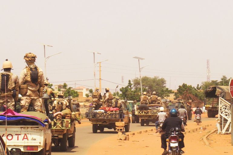 gettyimages-1716334680-1771438232 NIAMEY, NIGER - OCTOBER 10: French troops, under escort from Niger forces, withdraw from Niamey, Niger on October 10, 2023, after an order of the Niger's military rulers. (Photo by Balima Boureima/Anadolu via Getty Images)