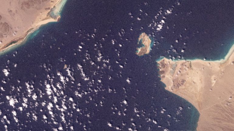 reuters_69d1f655-1775367765 A satellite image shows Bab al-Mandab Strait off the coast of Yemen, February 27, 2026. 2026 Planet Labs PBC/Handout via REUTERS THIS IMAGE HAS BEEN SUPPLIED BY A THIRD PARTY. MANDATORY CREDIT. BEST QUALITY AVAILABLE.