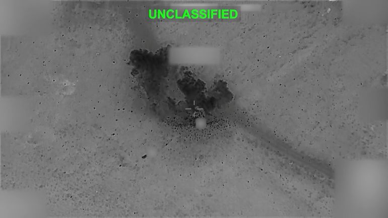 reuters_6a5471bc-1783919036 Smoke rises following an attack on a target at an unknown location, following what U.S. Central Command (CENTCOM) said were strikes on Iran, in this screen grab taken from a handout video released on July 12, 2026. U.S. Central Command/Handout via REUTERS THIS IMAGE HAS BEEN SUPPLIED BY A THIRD PARTY. MANDATORY CREDIT. OVERLAY AND MASKING AT SOURCE. VERIFICATION: - Reuters was not able to independently verify the location and the date when the video was filmed. - No earlier version of the video found posted online before July 12.