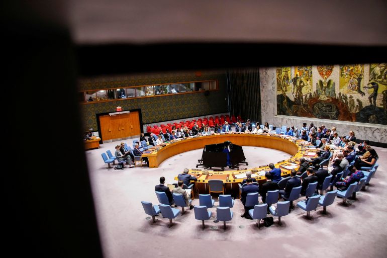 Deputy Representative of the United States to the United Nations Tammy Bruce addresses a United Nations Security Council meeting on the situation in Iran, at the United Nations headquarters, in New York City, U.S., July 10, 2026. REUTERS/Eduardo Munoz