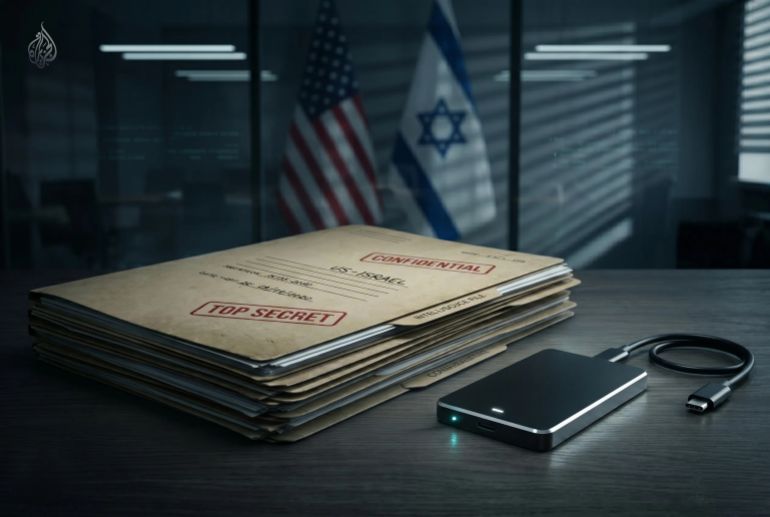 s-1780834289 ملف التجسس الإسرائيلي في أمريكا.. تاريخ طويل من الشكوك بين الحليفين (الجزيرة - مولدة بالذكاء الاصطناعي)