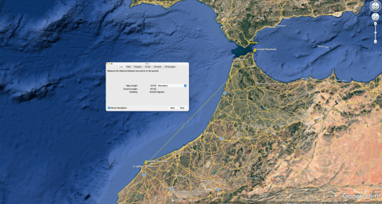 17-1785655943 المسافة التقريبية بين مدينة الجديدة وسبتة بأقصى شمال المغرب