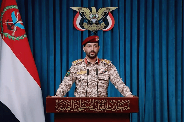 6453-1784572833 SANAA, YEMEN - JULY 20: Yemen’s Houthi group on Monday declared “a maritime blockade” on Saudi Arabia effective immediately. Military spokesman Yahya Saree said in a televised statement on the group’s Al-Masirah television that a ban on Saudi-linked maritime navigation “has entered into force from the moment of issuing this statement.” Saree warned that any Saudi escalation would be met with what he called a “comprehensive and severe escalation.” There was no immediate Saudi comment on the Houthi announcement. Last week, the Houthi group accused Saudi Arabia of carrying out an airstrike on the Sanaa airport and launched missiles toward Saudi territory, breaking years of calm. While Riyadh did not comment on the Houthi accusation, Yemen’s internationally recognized government claimed responsibility for the strike, saying it targeted the airport to prevent an Iranian aircraft from landing. Cameraman :Houthi Press Office Publisher:Yüksel Serdar Oğuz Details 20.07.2026 16:47Yemen - Sana