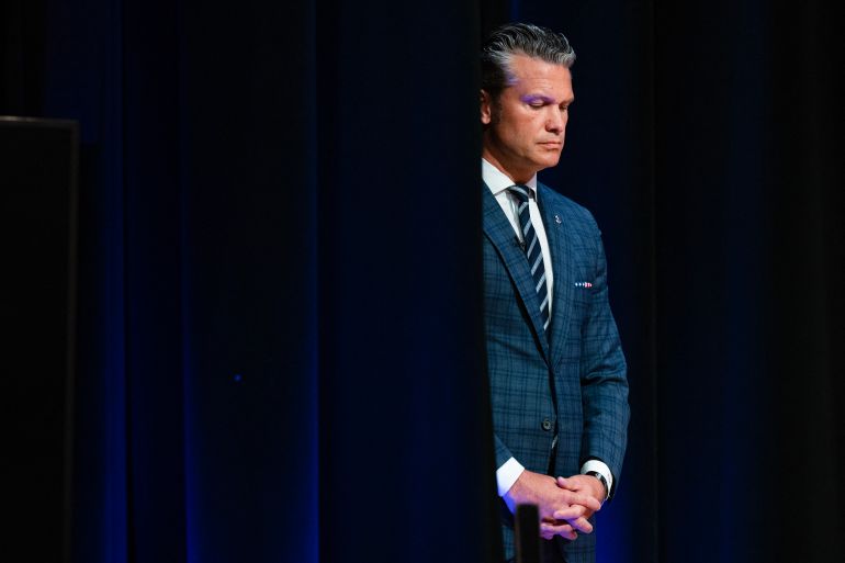 US Secretary of Defense Pete Hegseth attends a Mexican Border Defense Medal Ceremony at the Pentagon in Washington, DC, on July 27, 2026. (Photo by Annabelle GORDON / AFP)