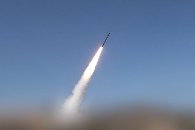 afp_6a79df9ebc04-1786371998 This screen grab taken from video footage released on August 9, 2026 by Ansarullah Media Centre shows a missile being launched towards what the Houthi authorities said were Saudi troop concentrations and weapons depots at Mokha port in western Yemen.