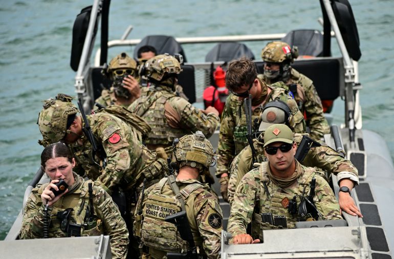afp_6a7ca1d0c4cd-1786552784 Soldiers from several countries take part in the multinational Panamax 2026 exercise at the Pacific entrance to the Panama Canal in Panama on August 7, 2026.