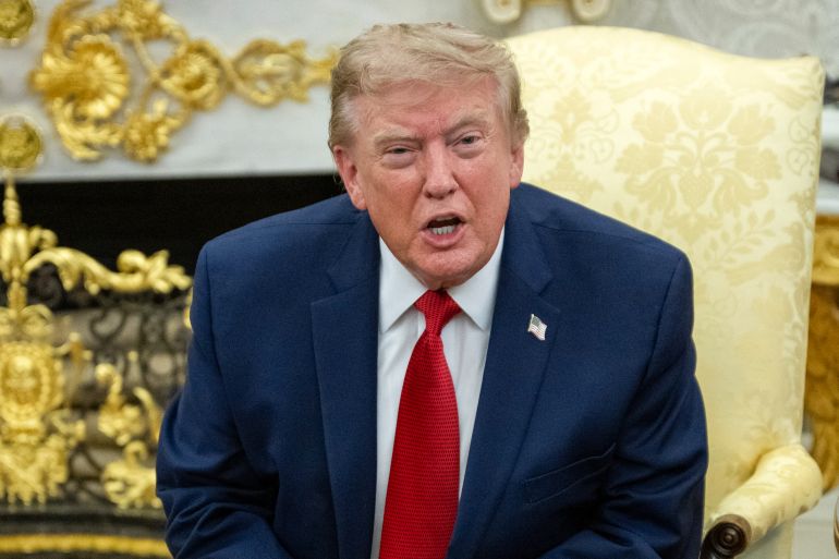 afp_6a856b1e8633-1787128606 US President Donald Trump speaks as he meets with lifeguard Ryder Williams in the Oval Office of the White House in Washington, DC, on August 17, 2026.