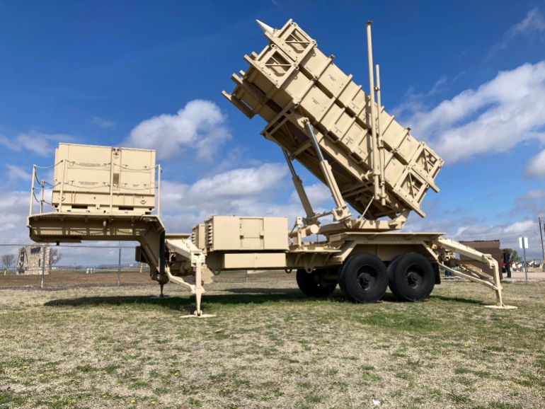 ap_6a5739d093487-1784101328-1 FILE - A Patriot missile mobile launcher is displayed outside the Fort Sill Army Post near Lawton, Okla., on March 21, 2023. (AP Photo/Sean Murphy, File)