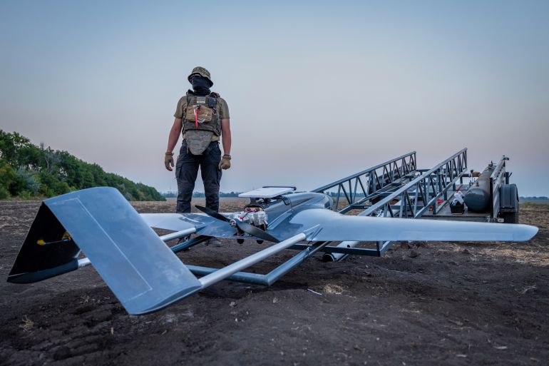 ap_6a7a2ab5a4eab-1786391221 A Ukrainian serviceman prepares a "Chaklun" strike drone used for deep-strike operations against Russian positions in Crimea, in an undisclosed location in Ukraine on Thursday, Aug. 6, 2026. (AP Photo/Dan Bashakov)