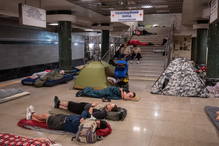 ap_6a8ad1a73ec9c-1787482535 People take shelter in a metro station during a night Russian attack, in Kyiv, Ukraine, early Thursday, Aug. 20, 2026. (AP Photo/Danylo Antoniuk) CORRECTION: photographer's name corrected to Danylo Antoniuk instead of Dan Bashakov