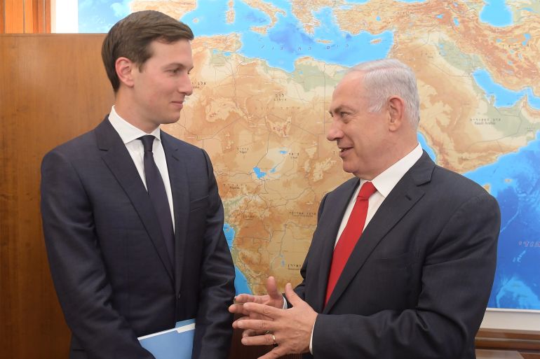 asdasdad-1786974288 JERUSALEM, ISRAEL - JUNE 21: (ISRAEL OUT) In this handout photo provided by the Israel Government Press Office (GPO), Israel's Prime Minister Benjamin Netanyahu meets with Jared Kushner on June 21, 2017 in Jerusalem, Israel. (Photo by Amos Ben Gershom/GPO via Getty Images)