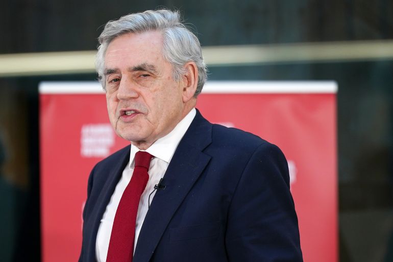 gettyimages-1446891256-1709657887 LEEDS, ENGLAND - DECEMBER 05: Former Labour Prime Minister, Gordon Brown, speaks on the Commission on the UK’s Future report on December 05, 2022 in Leeds, England. After former Prime Minister Gordon Brown delivered proposals to drive growth in the UK via the Commission On The UK's Future Report, Labour Leader, Keir Starmer, set out proposals on how his Labour government would spread power, wealth and opportunity across the UK. (Photo by Ian Forsyth/Getty Images)