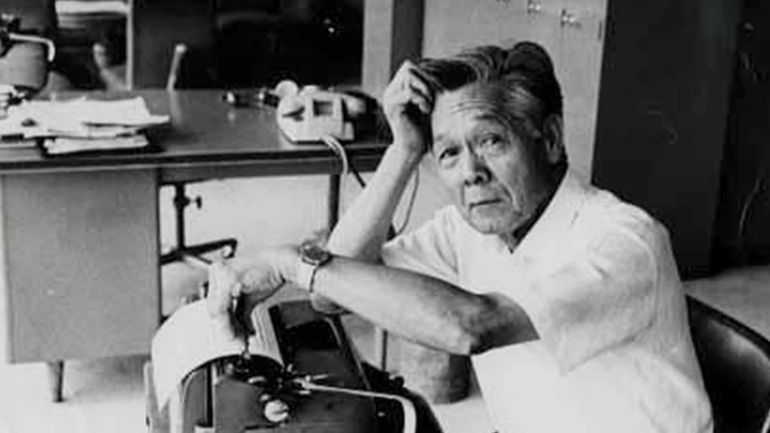 jap-4-1786468562 Japanese-American journalist Leslie Nakashima, who filed the first ground report on the devastation of Hiroshima for the United Press in August 1945.