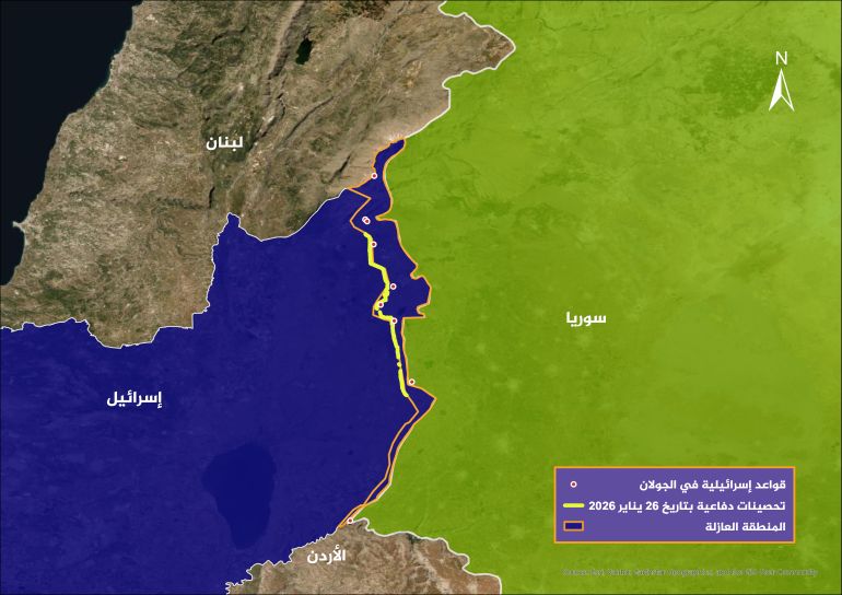 map-in-26-jan-2026-1787235510 تحصينات دفاعية بتاريخ 26 يناير /كانون الثاني 2026