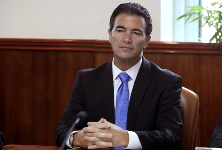 pic-448935-1703787252 Yossi Cohen يوسي كوهين Israel's new head of Mossad, Yossi Cohen, attends the weekly cabinet meeting at his office in Jerusalem at his office in Jerusalem on Sunday. Jan. 10, 2016. (Gali Tibbon/Pool Photo via AP)