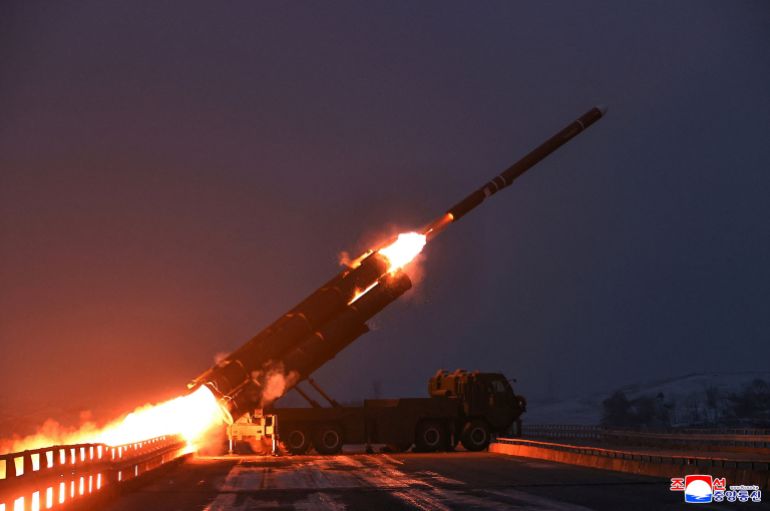 reuters_6951b3e7-1766962151 A projectile flies mid-air on the day North Korean leader Kim Jong Un oversaw a long-range strategic cruise missile launching drill, according to local media, at an unknown location, December 28, 2025, in this pictured released December 29, 2025 by North Korea's official Korean Central News Agency. KCNA via REUTERS ATTENTION EDITORS - THIS IMAGE WAS PROVIDED BY A THIRD PARTY. REUTERS IS UNABLE TO INDEPENDENTLY VERIFY THIS IMAGE. NO THIRD PARTY SALES. SOUTH KOREA OUT. NO COMMERCIAL OR EDITORIAL SALES IN SOUTH KOREA.